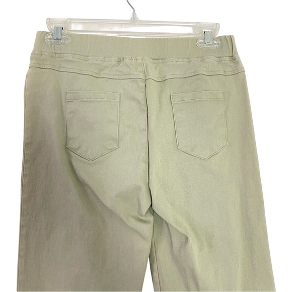 Umgee Leggings Womens Size XL Green Cream Gray Jeggings Pants Stretchy Skinny - Picture 2 of 7